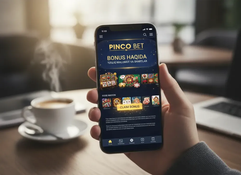 Pinco bet bonus haqida to'liq ma'lumot va shartlar